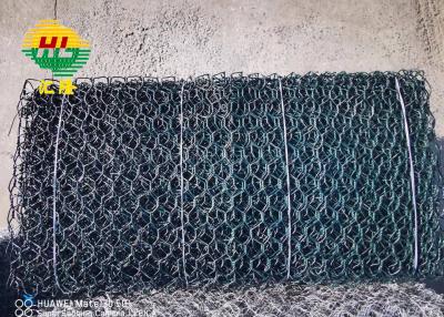 China El PVC cubrió el color verde 2.2mm/2.7m m de la cesta de Gabion en venta