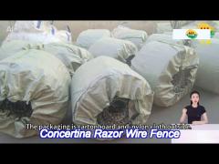 0.5mm blade flat razor wire fence hot dipped galvanized high security level