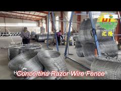 triple strand concertina razor wire fence 1500mpa for barrier safety