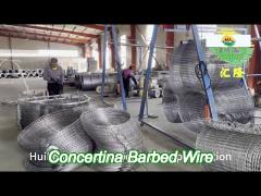 300mm concertina barbed wire , huilong 2.8mm barbed wire and razor wire