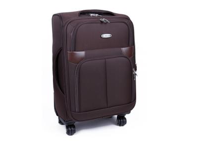 China Light Weight 600D polyester business traveler luggage suitcases with four wheel for sale