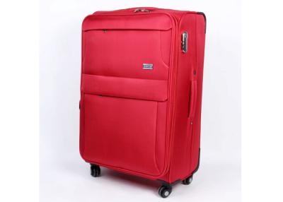 China Red Code lock travel EVA trolley case with elegant imprint front logo and zipper pullers for sale