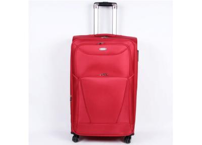 China Small 20 inch suitcase 4 wheel luggage built in cross straps and ID card pocket on back panel for sale