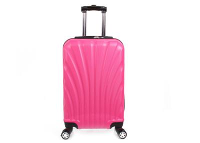 China 20 24 28 inch ABS luggage set with expanable zipper and universal wheels Pink hardcase luggage for sale