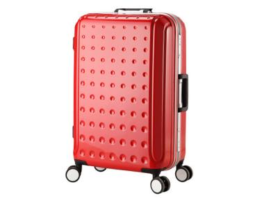 China Portable ABS luggage set with 150D nylon interior lining four wheel luggage sets for sale