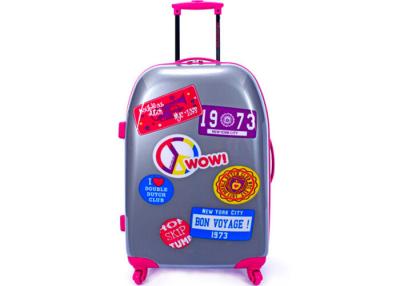 China Printing 20 24 inch carry on luggage set with 150D lining Polycarbonate luggage for sale