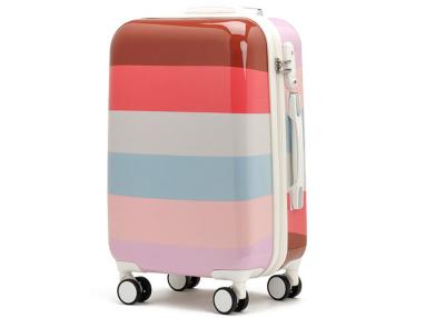 China Large carry capacity PC trolley case 20 inch carry on luggage with 4 wheel for sale