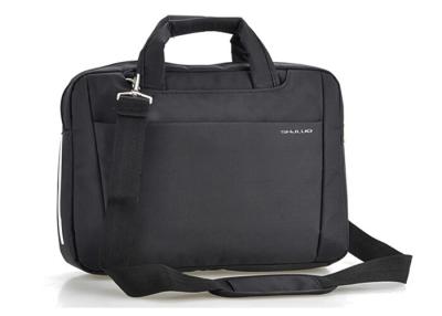 China Black Leisure lightweight laptop computer bags with silkscreen logo or rubber logo for sale