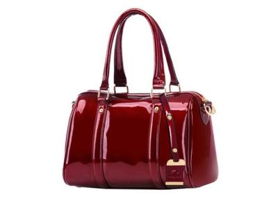 China Patent leather tote bag full mercerized cotton lining , womens fashion handbags for sale