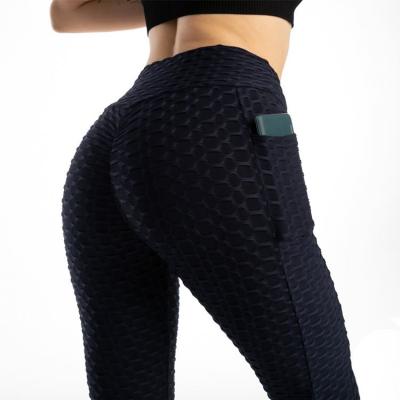 China 2021 Antibacterial Stacked Leggings For Women Sport High Waisted Leggings With Pocket for sale