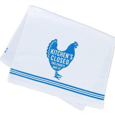 China Custom QUICK DRY 100% Cotton Kitchen Popular Printing Tea Towel for sale