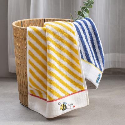 China 2021 child safe best factory direct sale supply printed jacquard weave towel for kids for sale