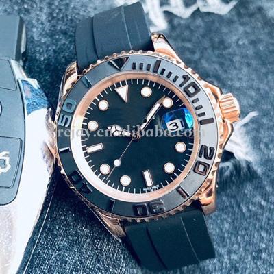 China Day/Date Brand Mens Watches Yacht Style Diver 42mm Black Dial Master Sapphire Glass Classic Model Folding Automatic Mechanical Wristwatch for sale