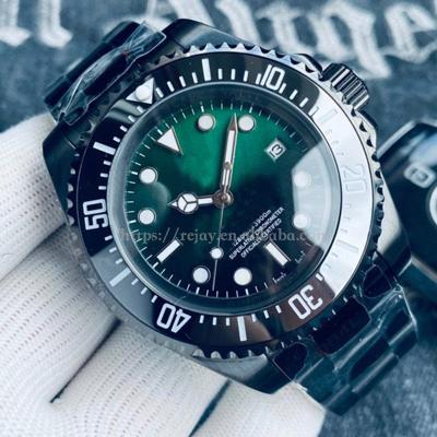 China Best Quality Day/Date Brand Automatic Mens Watch 44mm Version Sea-dweller 116660 Luxury Green Black Movement Asia 2813 for sale