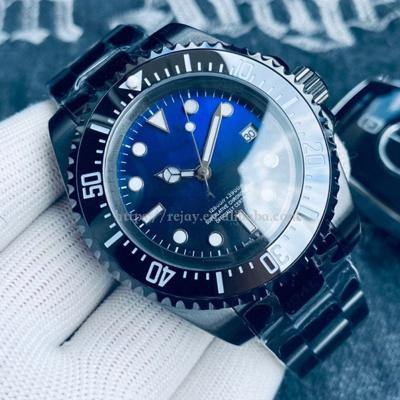 China 43mm SEA-DWELLER Mens Watches Waterproof Men's Blue Black Watch 126603 Day/Date Automatic Movement Mechanical Wristwatches for sale