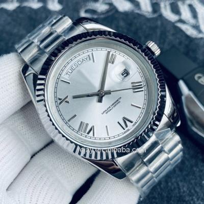 China Luxury Men's Day/Date 36mm Movement 40mm Silver Automatic Mechanical 316L Stainless Steel Women's Double Date Cal.2813 Sport Watches for sale