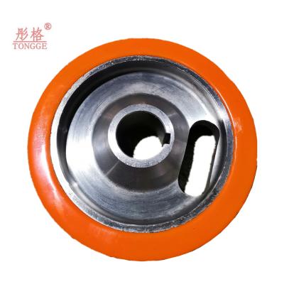 China Building Material Stores Customized Polyurethane Roller Wheels High Performance Rubber Roller for sale