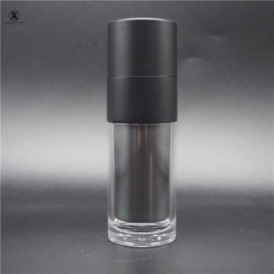 China Wholesale Double Chamber Clear Lotion 30ml 50ml Airless Pump Bottles Body Bottle Empty Cosmetic Airless Pump Bottle for sale