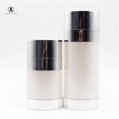 China Double 15ml 30ml Double Chamber Spray Container Hotsale Cosmetic Skin Care Body Lotion And Pump PP Acrylic Airless Bottle for sale