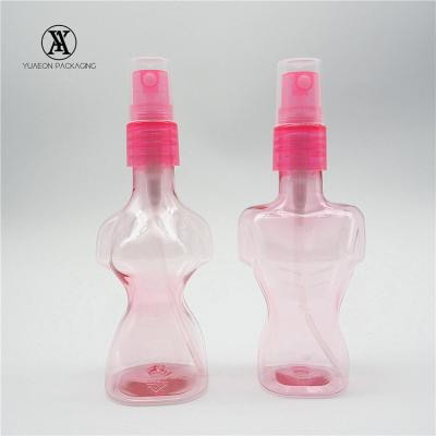 China Cosmetic Liquid Women Shape Perfume Bottles Men Woman Body Shaped Plastic Spray Bottle Empty Female Bottles For Perfume Wholesale for sale