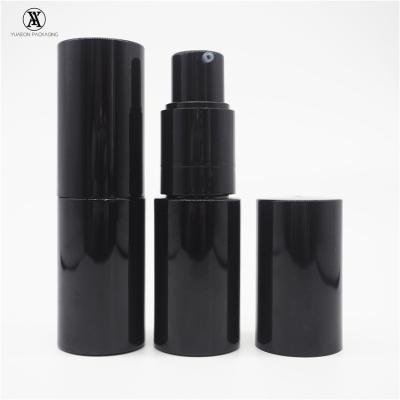 China Empty Spray Powder Round Black Plastic Volumizing Powder Spray Dispenser Pet 35ml Powder Spray Bottle for sale