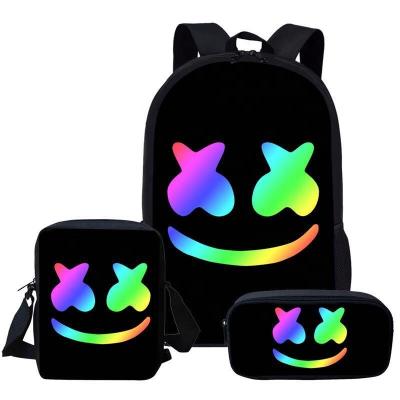 China Waterproof 2022 Hot Selling 3pcs Set Shoulder Bags Sport Backpack Customized School Bag for sale