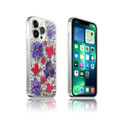 China Latest Full Flower Resin TPU KZDOO Mobile Phone Case Shockproof Protective Cover For iPhone 14 Pro Max for sale