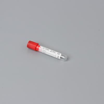 China 8ml 9ml Clot Activator Tube Red Glass PET Clot Activator Blood Collection Tube for sale