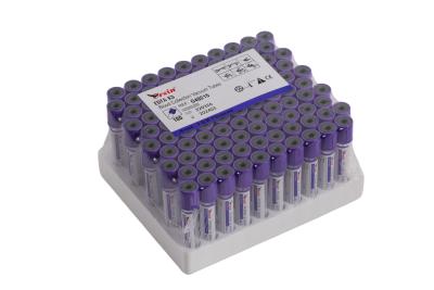 China Glass Or PET K3 EDTA Tubes Purple EDTA Tube 10ml BD Vacutainer for sale