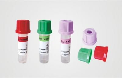 China 0.5ml Micro EDTA Tubes Red Green Purple Gel Clot Activator No Additive Heparin Tube for sale