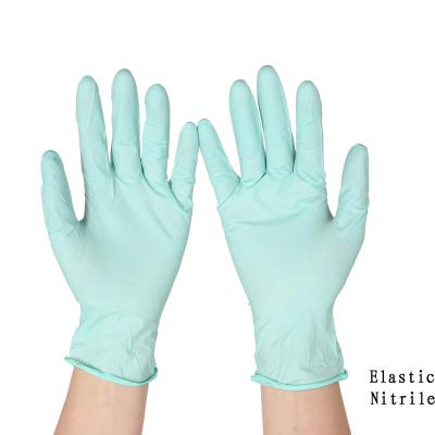 China Nitriles Good Selling Green Medical Nitriles Powder Free Gloves Supplier Cheap Protective Disposable Gloves for sale