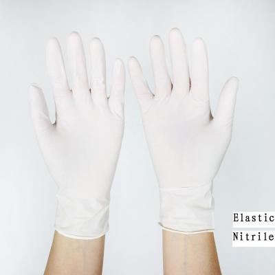 China Chinese High Quality Medical Nitrile Disposable Glove White Nitrile Powder Free Examination Gloves for sale