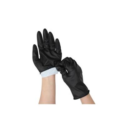 China Wholesale Nitrile Manufacturers Examination Disposable Black Nitrile Gloves Powder Free for sale