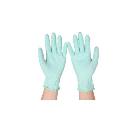 China Medical Green Nitrile Manufacturing Gloves Surgical Work Examination Gloves For Sale for sale