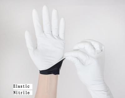 China Nitrile Customized Disposable Nitrile Gloves Thickened Examination Powder Defensive Position Gloves 12 Inch for sale