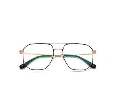 China Optical frames for myopia ZOWIN Model 20657 aviation metal frame eyeglasses frames Ready stock eyeglasses customized logo oversized vintage glasses for sale