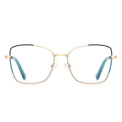 China Optical frames for myopia ZOWIN Model 3062 square metal optical frame blue light blocking eyeglasses for frame custom logo frame ready stock glasses for sale