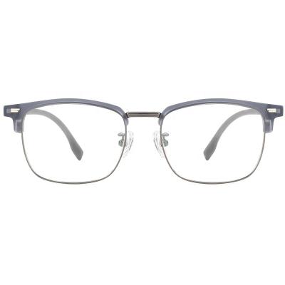 China Optical frames for myopia ZOWIN Model 3225 square optical frame metal eyeglasses for frame custom logo frame ready stock glasses TR90 for sale