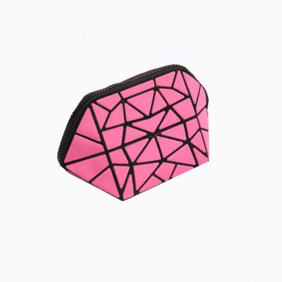 China High Quality Durable Geometric Makeup Pouch Small PVC Makeup Bag Women Cosmetic Bag for sale