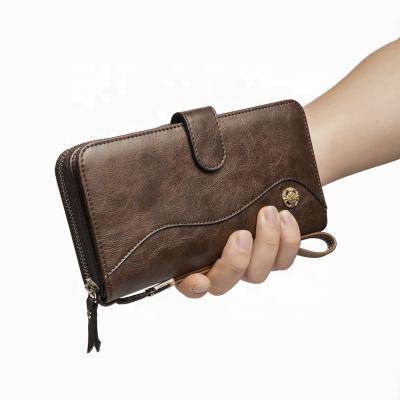 China NATIONAL High Quality Men's Long Wallets Men Coin Purse With Card Holder Money Clip for sale