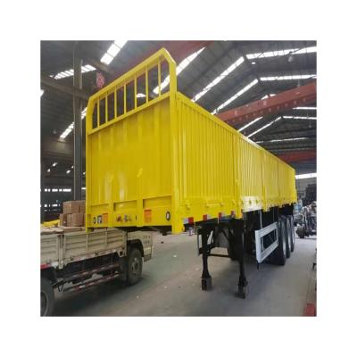 China Widely Used Side Wall Drop Barrier Cargo Truck Trailer Top Quality Trailer for sale