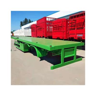 China Truck Quality Price Guaranteed Suitable Package Container Semi Flat Trailer for sale