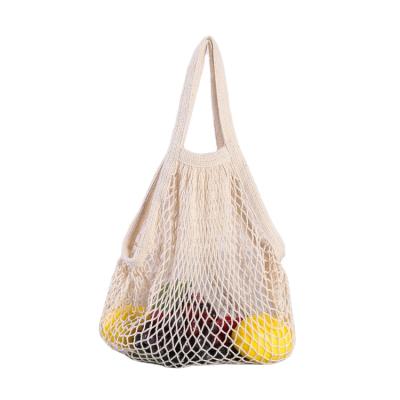 China 100% Eco-Friendly Reusable Organic Large Cotton Tote Bag Wholesale Mesh Shopping Twine Net Bags For Vegetables for sale