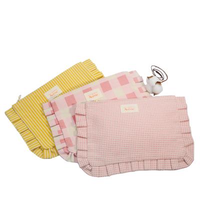 China Promotional Custom Natural Cotton High Quality Organic Cosmetic Pouch Pouch For Wholesale for sale