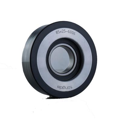 China Tongda Traditional Escalator Step Roller 100*25 6206 6006 Roller Escalator Step Aluminum Bearing Rubber Parts for sale