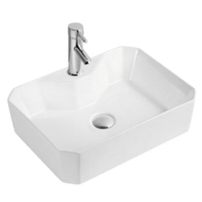 China Modern European Design Cheap Bathroom Hand Basin Price Rectangle Basin Countertop Vessel Sinks for sale