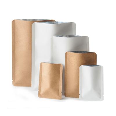 China Aluminium Foil Lined Waterproof Kraft Paper 3 Side Seal Bag Customized for sale