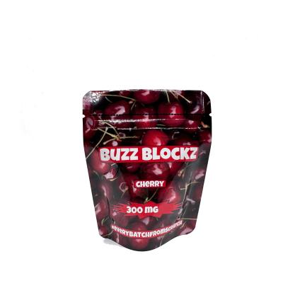 China 3.5 Custom Digital Printed Ziplock Top Foil Lined Stand Up Mylar Bags for Cherry Flavor Candy Gummies Packaging for sale