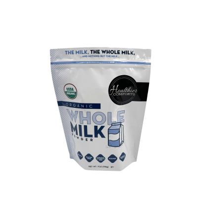 China Custom Digital Printed Aluminium Laminated Stand Up Bags with Ziplock for Whole Milk Powder Packaging for sale