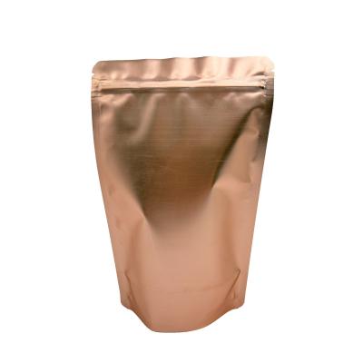 China Food Packaging Matte Rose Gold Custom Stand Up Pouches Bags With Ziplock  doypack for sale